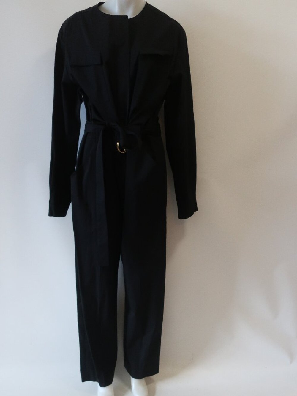 Womens Another Tomorrow Black (Item- 8) Long Sleeve Jumpsuit 50 US/14